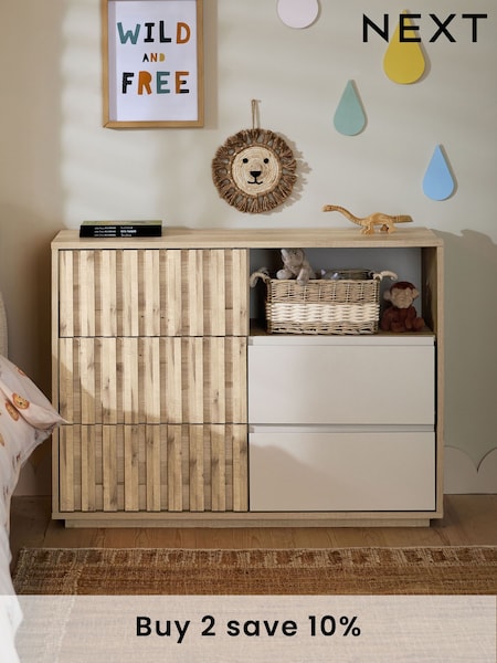 Light Oak Effect Kids Oslo Bronx Chest of Drawers (N21051) | £450