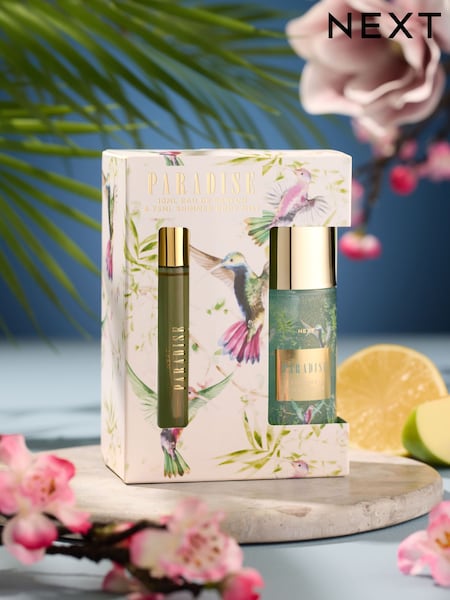 Paradise 10ml Perfume and 75ml Shimmer Body Mist Gift Set (N21248) | £10