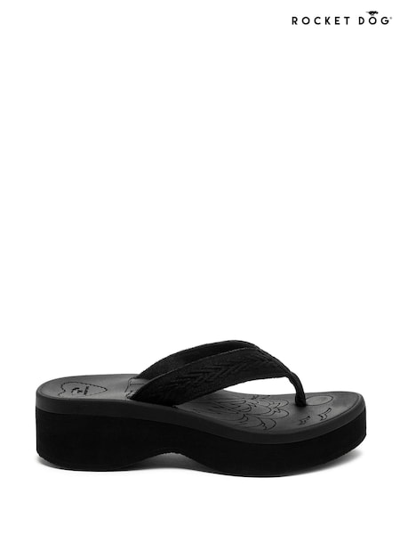 Rocket Dog Tizzy Cordel Linen Sandals (N21433) | £28