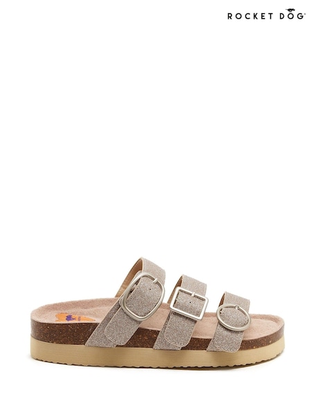 Rocket Dog 100% Cotton Astor Glenn Glitter Fabric Sandals (N21498) | £16