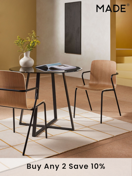 MADE.COM Set of 2 Black Sadie Dining Chairs (N22140) | £199