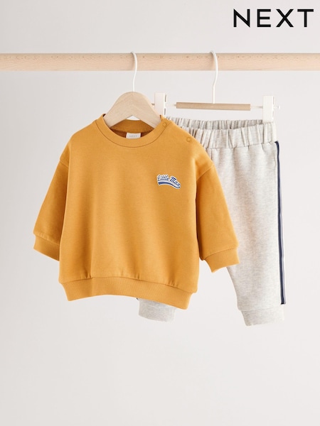 Ochre Yellow Baby Sweatshirt and Joggers Set (N22667) | £14 - £16