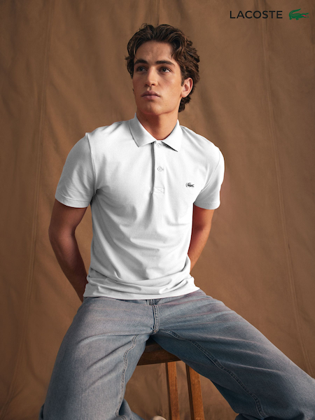 Lacoste Regular Fit Cotton Blend Ottoman Polo Shirt (N23629) | £79