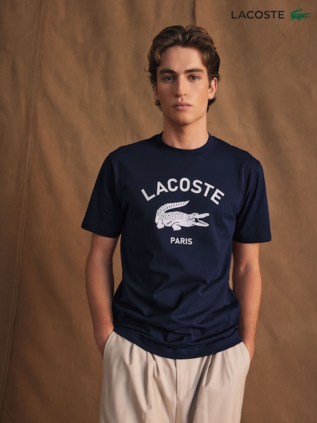 Lacoste Soft Branding 100% Cotton T-Shirt (N23633) | £60