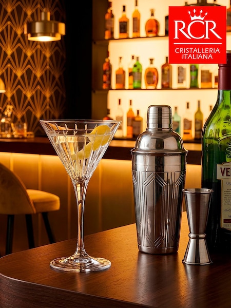 Rcr Set Of 6 Timeless Martini Glasses 21cl