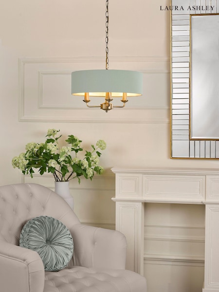 Laura Ashley Matt Antique Brass Sorrento Ceiling Light (N24496) | £189