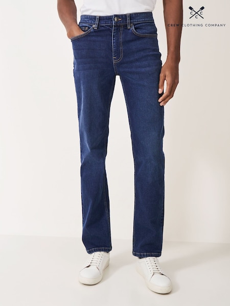 Crew Clothing Light Blue Parker Straight Jeans (N24728) | £75