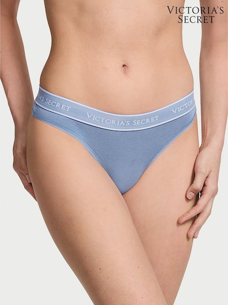 Victoria's Secret Faded Denim Blue Thong Knickers (N25101) | £9