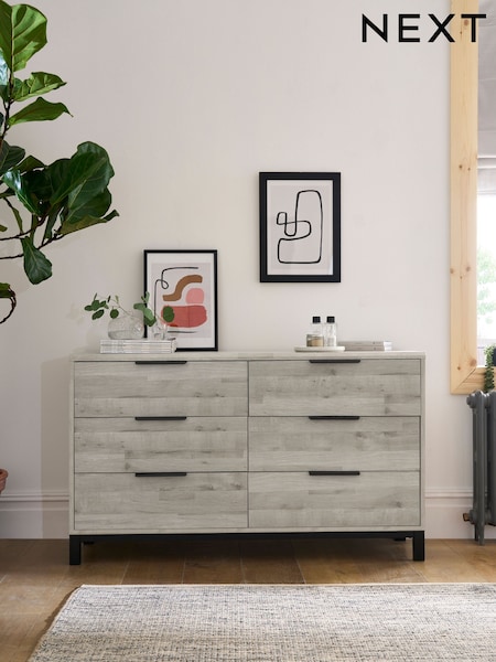 Grey Bronx Oak Effect Chest Of Drawers (N25172) | £450