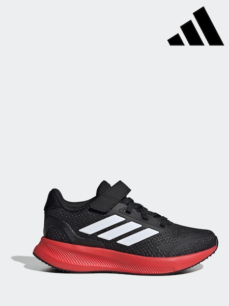 adidas Black/Red Kids Runfalcon 5 Trainers (N25188) | £30