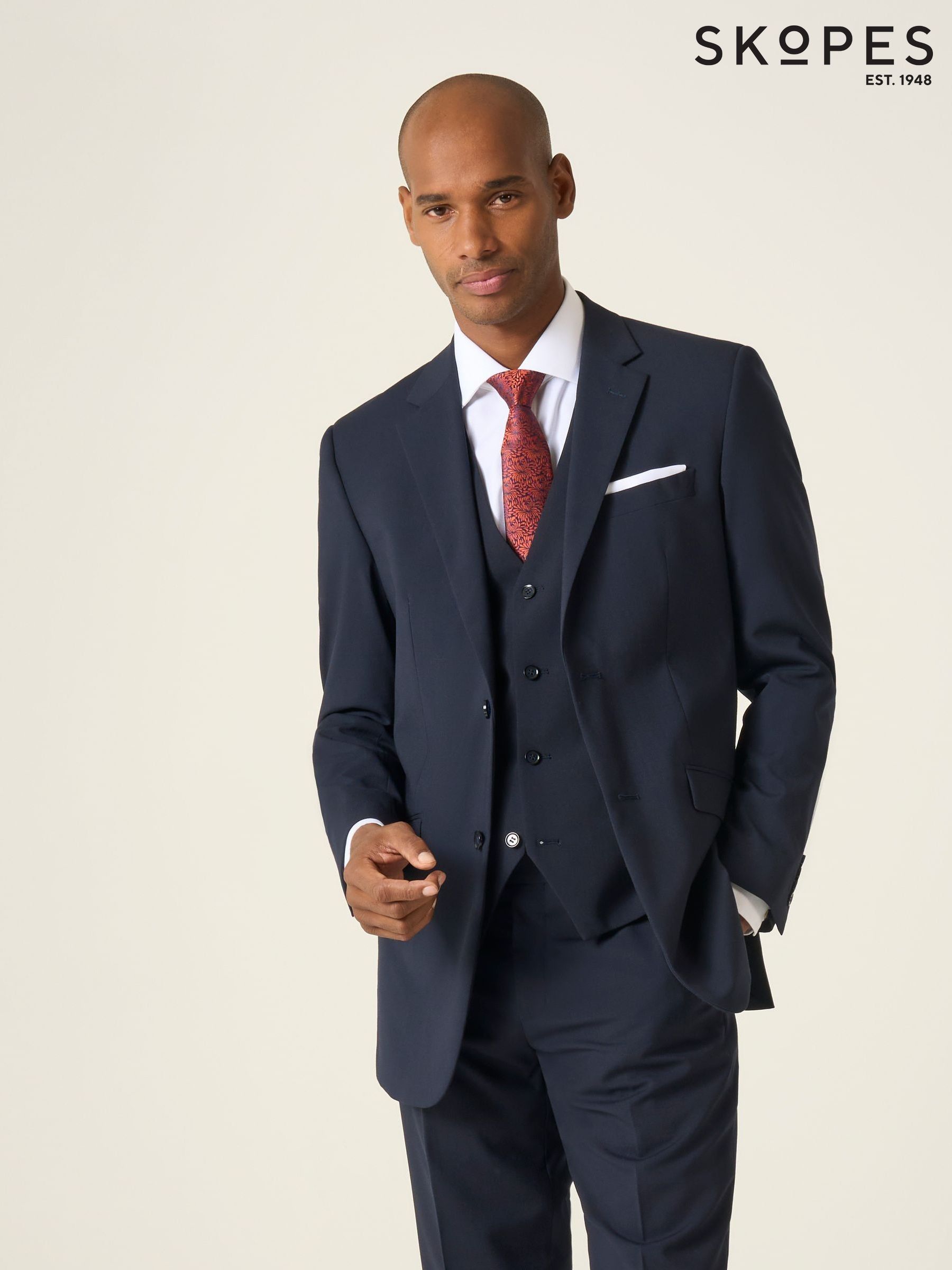 Buy Men's Blue Skopes 3 Piece Suit Suits Online | Next UK