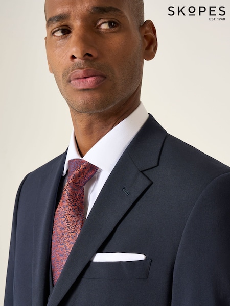 Skopes Navy Blue Classic Fit Wool Rich Darwin Suit Jacket (N25199) | £130