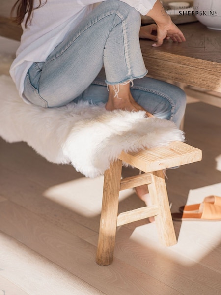 Naturally Sheepskins Ivory Double Sheepskin Rug (N25551) | £99