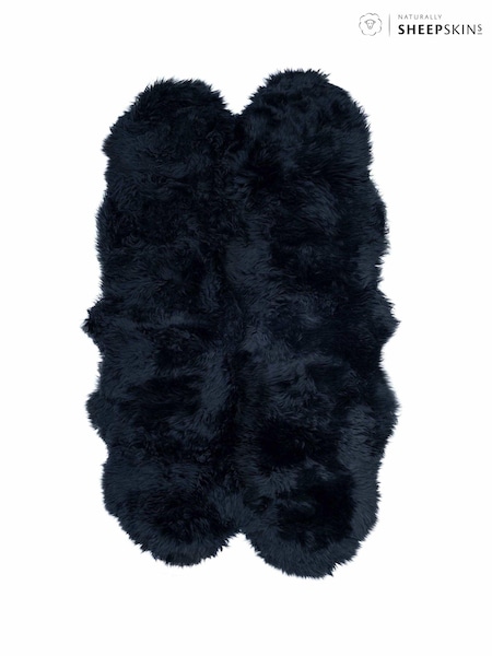 Naturally Sheepskins Black Quad Sheepskin Rug (N25562) | £200