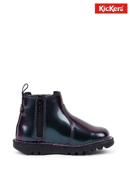 Kickers Black Chelsea Galactic Shoes (N25814) | £58