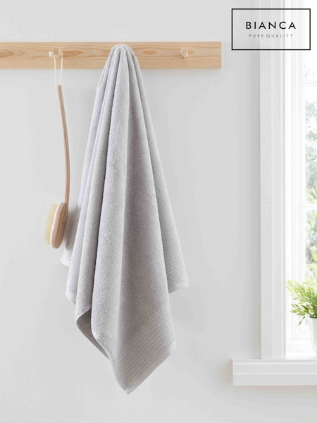 Bianca Silver Grey Egyptian 100% Cotton Towel (N25907) | £14 - £27