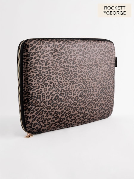 Rockett St George Leopard Print Laptop Case (N25954) | £25