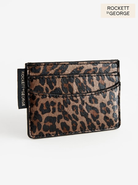 Rockett St George Leopard Print Card Holder (N25977) | £14