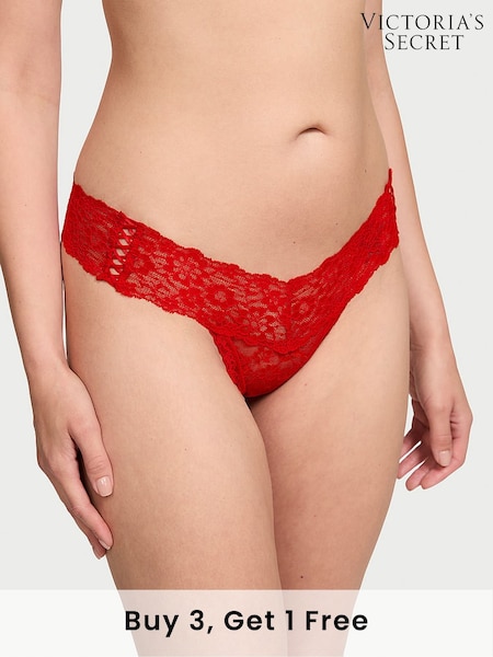 Victoria's Secret Lipstick Red Thong Knickers (N26056) | £9