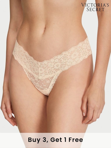 Victoria's Secret Marzipan Nude Thong Knickers (N26086) | £9
