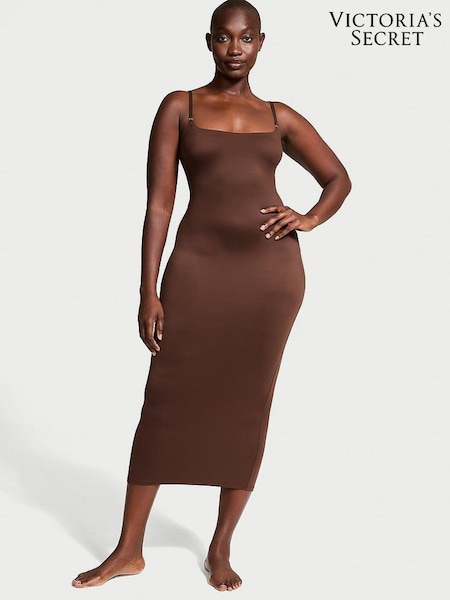 Victoria's Secret Ganache Brown Maxi Feathersoft Essentials Maxi Slip (N26150) | £59