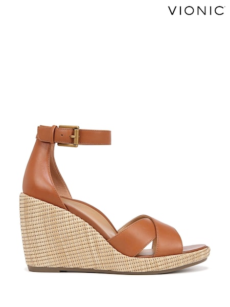 Vionic Marina Ankle Strap Wedge Sandals (N26640) | £0