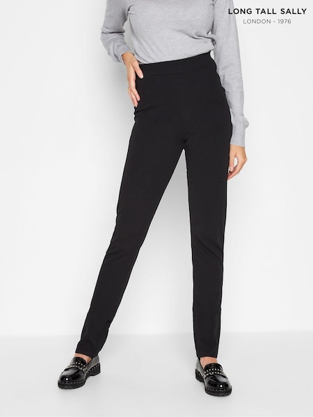 Long Tall Sally Black Slim Leg Stretch Trousers (N26739) | £28