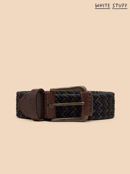 White Stuff Blue Woven Elasticated Belt (N27060) | £25