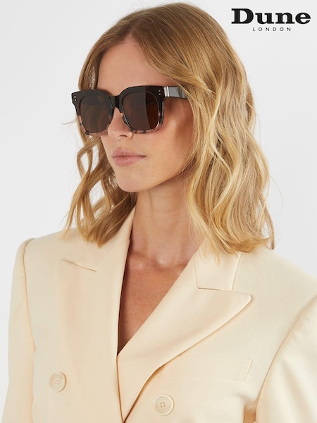 Dune London Animal Guessing Acetate Chunky Glam Sunglasses (N27172) | £89
