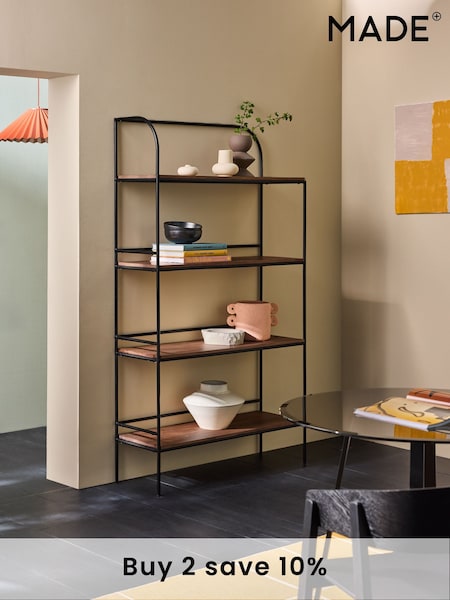 MADE.COM Mango Wood Metal Lomond Shelving Unit (N27203) | £799