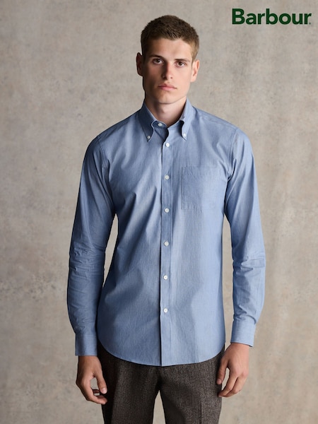 Barbour® Blue Regular Fit 100% Cotton Shirt (N27882) | £80