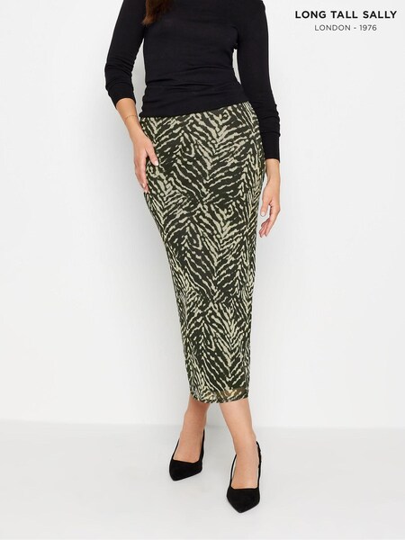 Long Tall Sally Black Pinstripe Midaxi Skirt (N28306) | £14.50