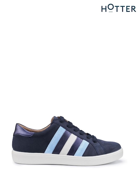 Hotter Blue Regular Fit Switch Lace-Up Trainers (N28558) | £89