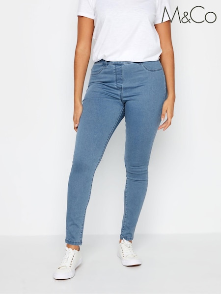 M&Co Blue Light Wash Jeggings (N28856) | £24