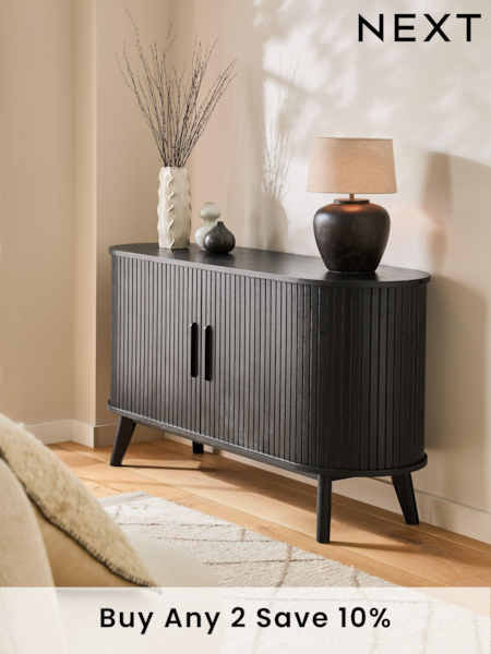 Black Hyde Tambour Door Sideboard (N29372) | £450