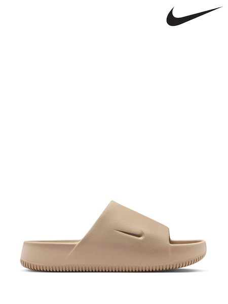 Nike Brown Calm Slides Slippers (N30581) | £45