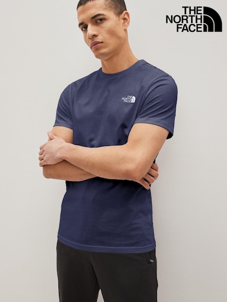 The North Face Navy Blue Mens Simple Dome T-Shirt (N31689) | £24