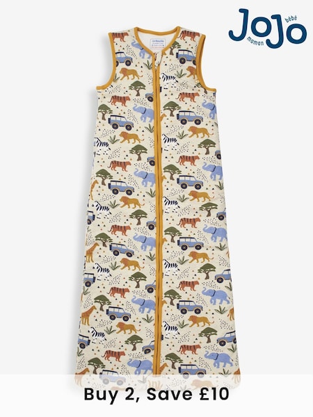 JoJo Maman Bébé Oatmeal Safari 2.5 Tog Toddler Sleeping Bag (N32739) | £30