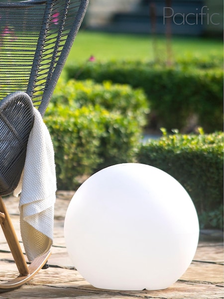 Pacific Grey Ball Outdoor Floor Light 45cm (N32780) | £150