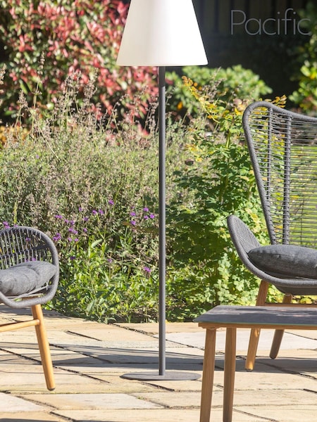 Pacific Grey Metal Outdoor Floor Lamp (N32781) | £150