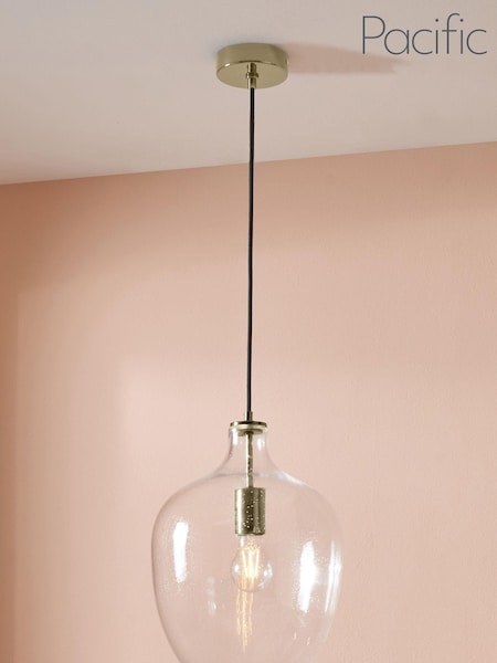 Pacific Clear Islay Bubble Glass Pendant Ceiling Light (N33047) | £125