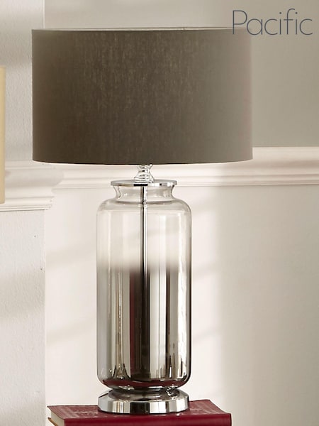 Pacific Grey Vivienne Ombre Glass Table Lamp (N33063) | £100
