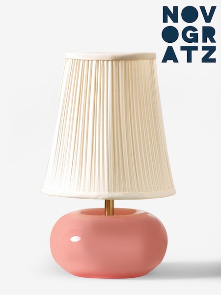 Novogratz Pink/Cream Vivienne Table Lamp (N33626) | £49