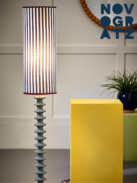 Novogratz Blue Eleanor Floor Lamp (N33629) | £145