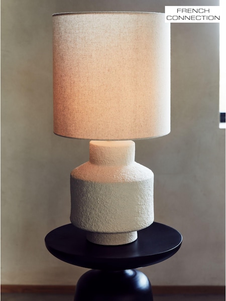 French Connection Cream Lamu Table Lamp (N33732) | £95