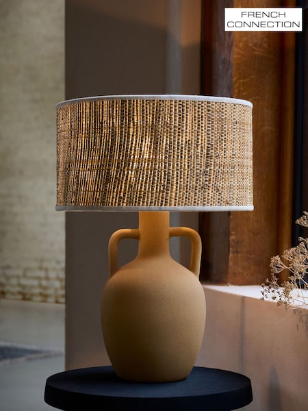 French Connection Natural Teracotta Chana Table Lamp (N33733) | £90