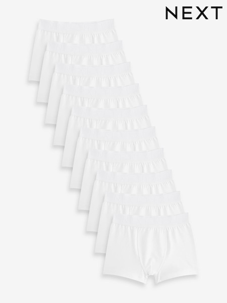 White Trunks 10 Pack (1.5-16yrs) (N33980) | £27 - £32