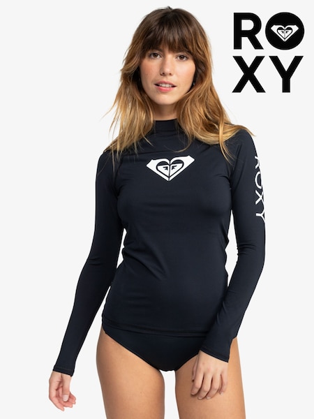 Roxy Navy Whole Hearted Long Sleeved Rash Vest (N34238) | £32