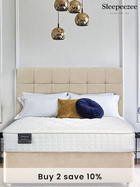 Sleepeezee Natural Memory Ultra 2500 Mattress and 2 Drawer Divan Base Set (N34345) | £725 - £1,080