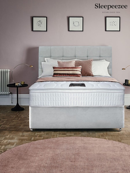 Sleepeezee Grey Cooluxe 2000 Mattress and 2 Drawer Divan Base Set (N34346) | £765 - £1,165
